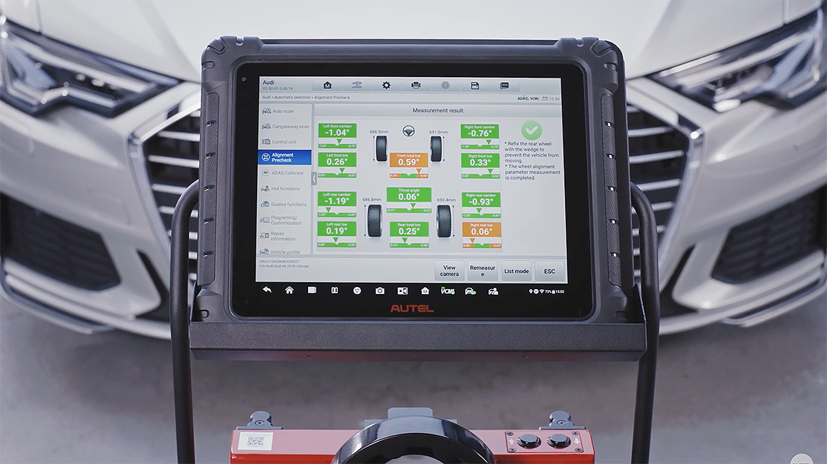 MaxiSys-Tablet mit MaxiSys ADAS Software